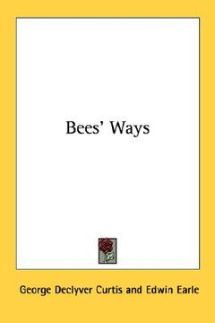 portada bees' ways (in English)