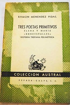 Libro Tres poetas primitivos. Elena y María roncesvalles. Historia