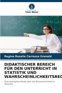 portada Didaktischer Bereich Für Den Unterricht in Statistik Und Wahrscheinlichkeitsrechnung (in German)