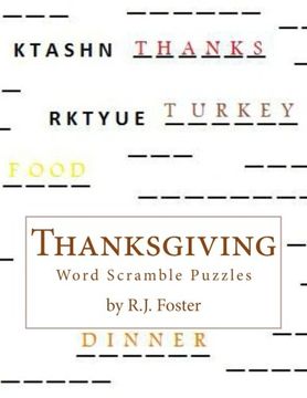 portada Thanksgiving: Word Scramble Puzzles
