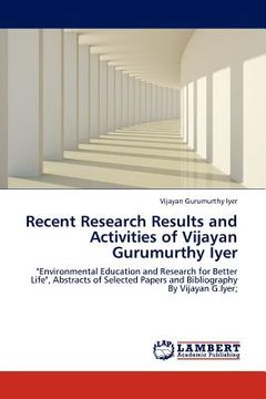 portada recent research results and activities of vijayan gurumurthy iyer (en Inglés)