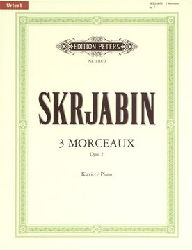 portada 3 Morceaux Op. 2 for Piano: Urtext (in English)