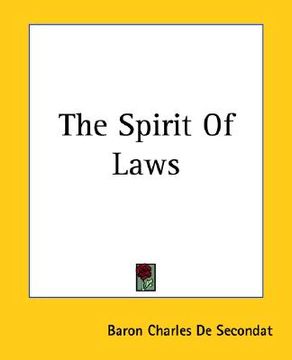 portada the spirit of laws (en Inglés)
