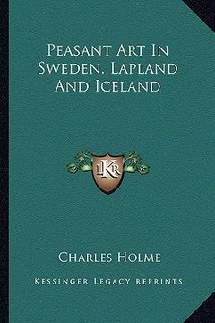 portada peasant art in sweden, lapland and iceland (en Inglés)