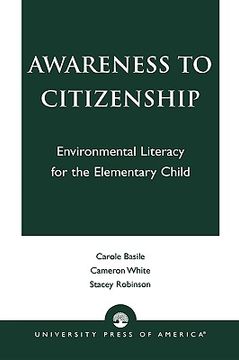 portada awareness to citizenship: environmental literacy for the elementary child (in English)