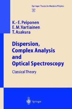 portada dispersion, complex analysis and optical spectroscopy: classical theory