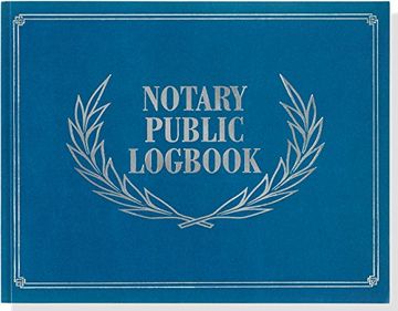 portada Notary Public Logbook (Notary Log Book, Notary Journal) (en Inglés)