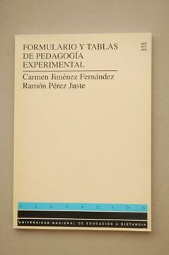 portada Formulario y Tablas de Pedagogía Experimental (UNIDAD DIDÁCTICA)