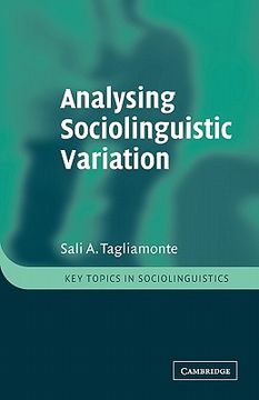 portada Analysing Sociolinguistic Variation Paperback (Key Topics in Sociolinguistics) (en Inglés)