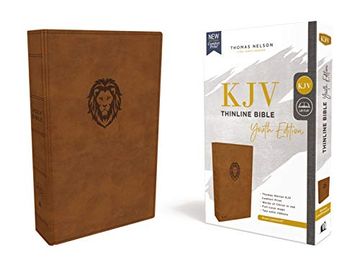 portada Kjv, Thinline Bible Youth Edition, Leathersoft, Brown, red Letter Edition, Comfort Print: Holy Bible, King James Version (en Inglés)
