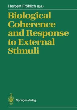 portada biological coherence and response to external stimuli (en Inglés)