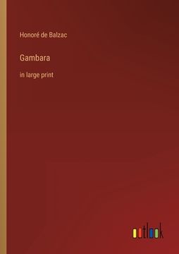 portada Gambara: in large print (en Inglés)