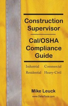 portada Construction Supervisor Cal/OSHA Compliance Guide (en Inglés)