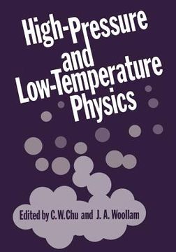 portada High-Pressure and Low-Temperature Physics (in English)