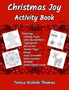 portada Christmas Joy Activity Book Volume 1 (en Inglés)