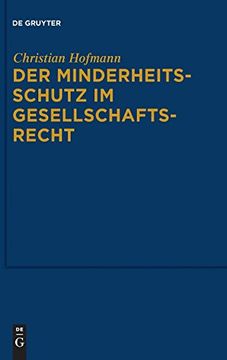 portada Der Minderheitsschutz im Gesellschaftsrecht (en Alemán)