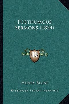 portada posthumous sermons (1854) (in English)