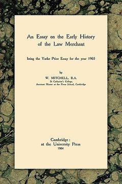 portada an essay on the early history of the law merchant