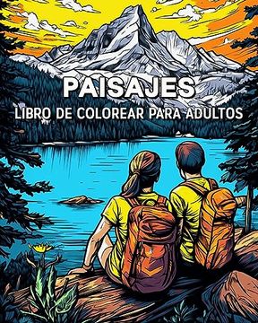 portada Paisajes Libro de Colorear para Adultos: 100 Bellos Motivos para Amantes de los Viajes
