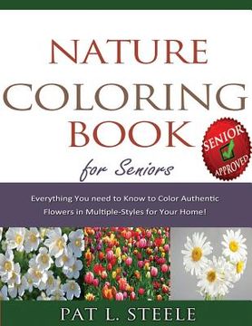 portada Nature Coloring Book For Seniors (en Inglés)