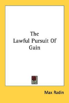 portada the lawful pursuit of gain (in English)