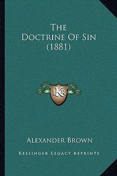 portada the doctrine of sin (1881) (en Inglés)
