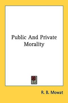 portada public and private morality (en Inglés)