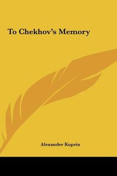 portada to chekhov's memory (en Inglés)