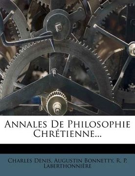 portada Annales de Philosophie Chretienne... (en Francés)
