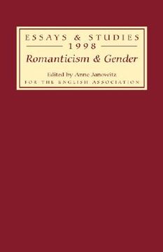 portada romanticism and gender (en Inglés)