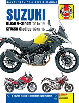 portada Suzuki Dl650 V-Strom '04 to '19 and Sfv650 Gladius '09 to '16 (Haynes Service & Repair Manual) 
