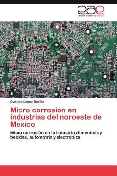 portada micro corrosi n en industrias del noroeste de mexico (in Spanish)