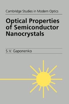 portada Optical Properties Semi Nanocrystal (Cambridge Studies in Modern Optics) (en Inglés)