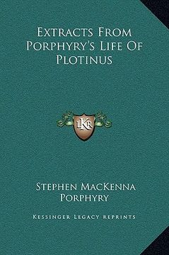 portada extracts from porphyry's life of plotinus (en Inglés)