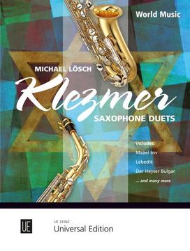 portada Klezmer Saxophone Duets: Für 2 Saxophone (Aa/At). Spielpartitur.