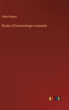 portada Études d'Onomatologie comparée (en Francés)