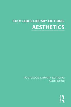 portada Routledge Library Editions: Aesthetics