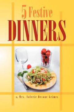 portada five festive dinners (en Inglés)