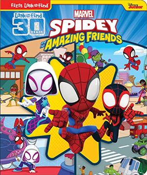 portada Marvel Spider-Man - Spidey and his Amazing Friends - First Look and Find Activity Book pi Kids (in English)