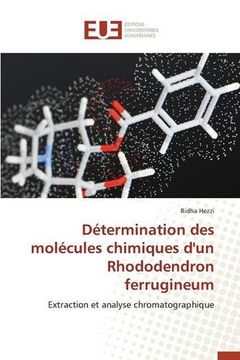 portada Détermination des molécules chimiques d'un Rhododendron ferrugineum