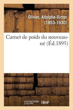 portada Carnet de Poids Du Nouveau-Né (en Francés)
