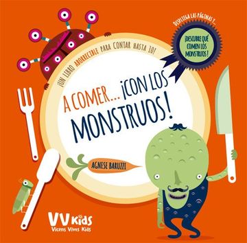 portada A Comer con los Monstruos (Vvkids) (Vvkids Libros de Monstruos) (in Spanish)