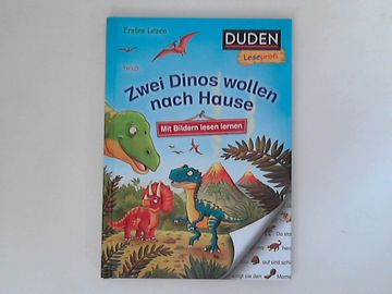 portada Zwei Dinos Wollen Nach Hause: Mit Bildern Lesen Lernen. Mit Bildern von Pascal Nöldner / Duden Leseprofi; Erstes Lesen (in German)