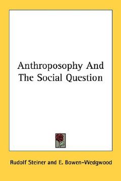 portada anthroposophy and the social question (en Inglés)