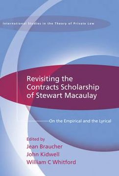 portada revisiting the contracts scholarship of stewart macaulay: on the empirical and the lyrical