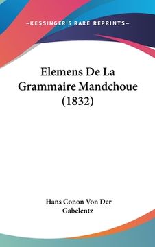 portada Elemens De La Grammaire Mandchoue (1832) (en Francés)