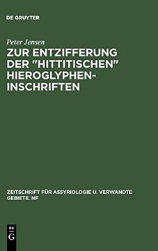 portada Zur Entzifferung der Hittitischen Hieroglypheninschriften (en Alemán)