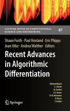portada recent advances in algorithmic differentiation