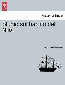 portada Studio Sul Bacino del Nilo. (en Italiano)