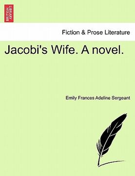 portada jacobi's wife. a novel. (en Inglés)